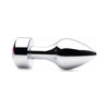 Introducing the Gemtastic Hot Pink Weighted Anal Plug Medium - Model GP-003: Unleash Pleasure with Style - Adult Naughty Store