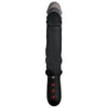 Introducing the Auto Pounder AP-8 Vibrating and Thrusting Dildo with Handle - Black: The Ultimate Pleasure Companion for Adventurous Souls - Adult Naughty Store