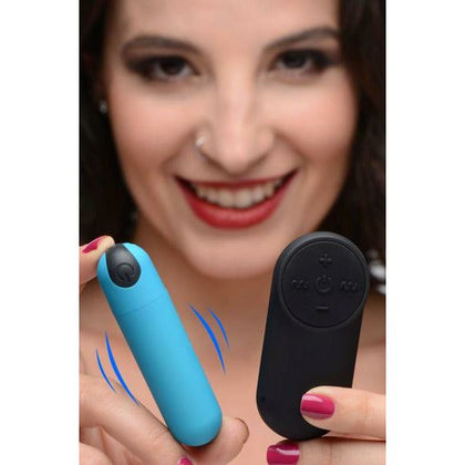 Introducing the Bang Vibrating Bullet With Remote Control Blue - The Ultimate Pleasure Companion for Intimate Moments