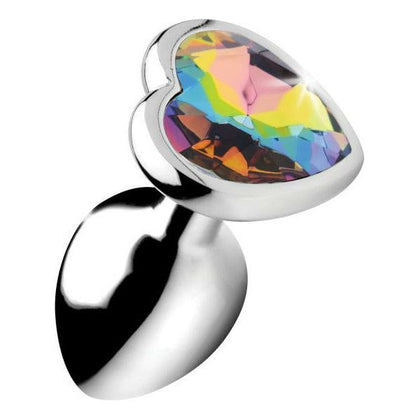 Prism Loveheart Anal Plug - Model RPH-001 - Unisex - Rainbow - Adult Naughty Store