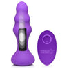 Silicone Anal Plug - 7x Slim Ribbed Thumping - Model XYZ - Unisex - Backdoor Pleasure - Purple - Adult Naughty Store