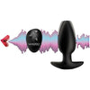 Whisperz Voice Activated 10x Vibrating Butt Plug with Remote Control - Model X1 - Unisex Anal Pleasure - Black - Adult Naughty Store