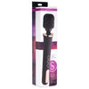 Luxe Pleasure Scepter 50x Silicone Wand Massager - Model LX50X-1: Ultimate Deep Purple and Rose Gold Powerhouse for All Genders and Sensual Delights - Adult Naughty Store