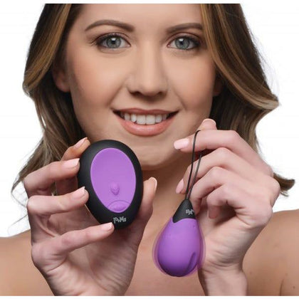 Bang! 10x Silicone Vibrating Egg - Model E10X - Purple - For Enhanced Pleasure and Intimate Moments