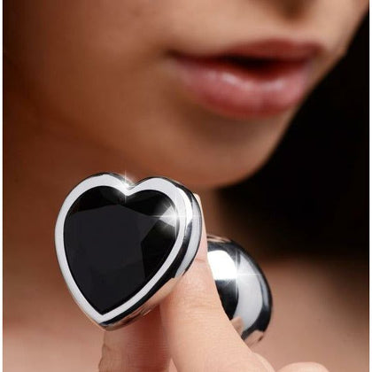 Dark Heart Gem Anal Plug - Small | Model DHAP-001 | Unisex | Backdoor Pleasure | Black - Adult Naughty Store