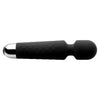 Luxury Pleasure Co. presents the Exquisite Collection: The Elite Edition - Silicone Travel Wand Massager | Model X18 | For All Genders | Full Body Pleasure | Black