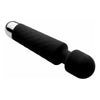 Luxury Pleasure Co. presents the Exquisite Collection: The Elite Edition - Silicone Travel Wand Massager | Model X18 | For All Genders | Full Body Pleasure | Black