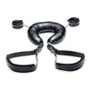 Deluxe Comfort Padded Thigh Sling With Wrist Cuffs - Model X23 - Unisex - Ultimate Pleasure - Black - Adult Naughty Store