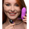 Introducing the Luxe Pleasure 7x Pulsing Rechargeable Silicone Vibrator - Model LP-700, Designed for Sensual Stimulation, Purple - Adult Naughty Store