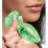 Booty Sparks Glow-in-the-Dark Glass Anal Plug - Medium Model BSGAP-M, Unisex, Backdoor Pleasure, Clear/Green - Adult Naughty Store