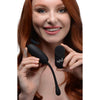 Bang! Remote Control 28x Silicone Plush Egg - Model BRC28X - Black - For Intense Pleasure and Discreet Satisfaction - Adult Naughty Store