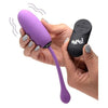 Bang! Plush Egg Remote Control Vibrating Silicone Toy - Model 28x Purple - Unisex Pleasure - Adult Naughty Store