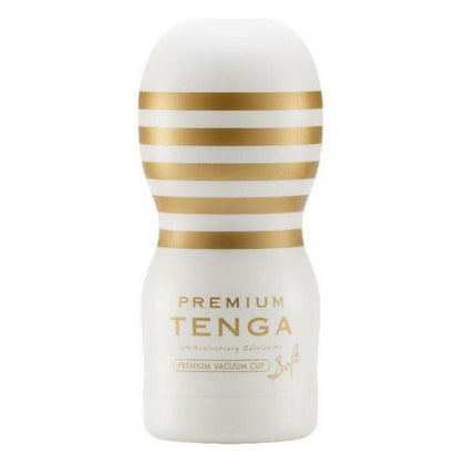 Tenga Premium Vacuum Cup Soft - Revolutionary Male Masturbator for Intense Head and Shaft Stimulation - Model VCS-3000 - Men's Pleasure Toy - White
