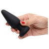 SiliconeX Medium Light-Up Anal Plug - Model SXP-500 - Unisex - Pleasure for the Backdoor - Purple - Adult Naughty Store