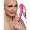 Introducing the Luxe Pleasure 10x Silicone G-Spot Vibrator - Model LPGSV-10X, Pink - Adult Naughty Store