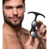 Velvety Pleasure Premium Silicone Weighted Prostate Plug - Model PPM-2001 - Male - Intense Anal Stimulation - Black - Adult Naughty Store