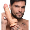 SensaToys ST-825-L 8.25 Inch Realistic Dildo with Balls for Ultimate Pleasure - Light Color - Adult Naughty Store