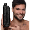 Introducing the SensaToys Double Stuffer 10 Inch Dildo - The Ultimate Pleasure Experience for All Genders - Black - Adult Naughty Store