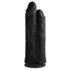 Introducing the SensaToys Double Stuffer 10 Inch Dildo - The Ultimate Pleasure Experience for All Genders - Black - Adult Naughty Store