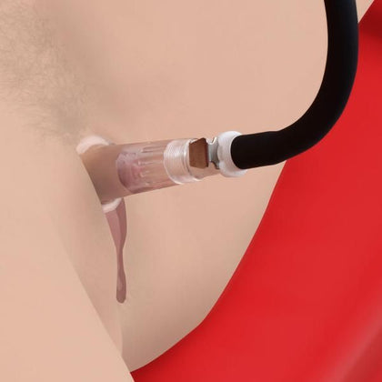 Introducing the SensaPump Clitoris Pumping System - The Ultimate Pleasure Enhancer for Women in a Sultry Pink Hue
