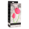 Introducing the Bloomgasm Rose Duet Sucking Rose and Vibrating Rosette: The Ultimate Pleasure Experience for Women, Designed for Intense Blended Orgasms - Model RSVR-2021, Pink and Green