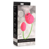 Introducing the Bloomgasm Rose Duet Sucking Rose and Vibrating Rosette: The Ultimate Pleasure Experience for Women, Designed for Intense Blended Orgasms - Model RSVR-2021, Pink and Green - Adult Naughty Store