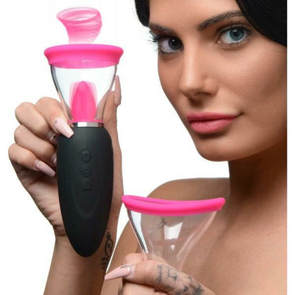 Sensa Pleasure X10 Mini Silicone Licking and Sucking Stimulator - Ultimate Gender-Inclusive Clitoral and Nipple Pleasure Toy - Available in Black, Pink, and Clear - Adult Naughty Store