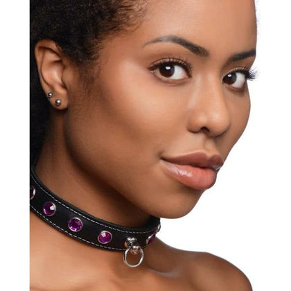 Royal Vixen Leather Choker With Rhinestones - Purple

Introducing the Exquisite Royal Vixen Leather Choker with Rhinestones - A Luxurious Pleasure Accessory for Alluring Neck Play - Adult Naughty Store