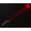 Lustful Pleasures Laser Heart Silicone Anal Plug - Model 28x-Large - Unisex - Intense Anal Stimulation - Black with Flashing Red Light - Adult Naughty Store