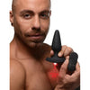 Lustful Pleasures Laser Light Silicone Anal Plug - Model 28x - Medium - Unisex - Intense Backdoor Stimulation - Red - Adult Naughty Store