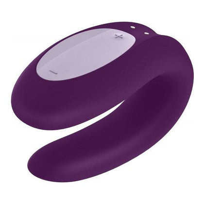 Satisfyer Double Joy Partner Vibrator - DS-1000 - Dual Stimulation for Ultimate Pleasure - Couples - G-Spot, Clitoral, and Penile Stimulation - Violet