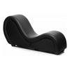 Introducing the Exquisite Pleasure Co. Kinky Couch Sex Chaise Lounge - Model KC-3000: Unleash Your Passion in Black