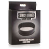 Leather and Velcro Cock Ring: The Ultimate Pleasure Enhancer for Men in Black - Adult Naughty Store