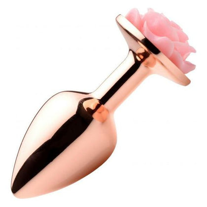 Delicate Pleasures Rose Gold Anal Plug - Model RGAP-S1 - For Her - Intimate Backdoor Stimulation - Pink - Adult Naughty Store