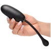 Platinum Series Plush Egg Vibration Toy - Model X25: Ultimate Hands-Free Pleasure for All Genders - Black - Adult Naughty Store