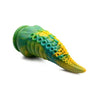 Introducing the Monstropus Tentacled Monster Silicone Dildo - The Ultimate Pleasure Experience for All Genders - Model T3-420 - Marbled Green, Yellow and Blue - Adult Naughty Store