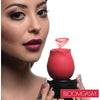 Bloomgasm Enchanted Rose 10x Clit Stimulator - Model R10 - Women's Suction Pleasure Toy - Red and Black - Adult Naughty Store