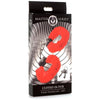 Sensual Pleasures Furry Handcuffs - Model X123 - Red (For All Genders, Intensify Bedroom Play)