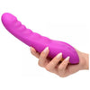 Introducing the Luxe Pleasure Locomotion Thrusting Silicone Vibrator - Model LT-11S: The Ultimate Pleasure Experience for Women in Pink - Adult Naughty Store