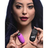 Silky Pleasures Ribbed Silicone Vibrating Egg - Model X28: Intense Stimulation for All Genders - Purple - Adult Naughty Store