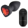 Silicone Red Heart Anal Plug - Small: Intense Pleasure for Him and Her in Red - Adult Naughty Store