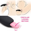 Luscious Licker 7x Silicone Licking Tongue - Intimate Pleasure Stimulator for Women - Pink/Black - Adult Naughty Store