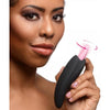 Luscious Licker 7x Silicone Licking Tongue - Intimate Pleasure Stimulator for Women - Pink/Black - Adult Naughty Store