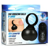 Luxe Pleasure Vibrating Balls X-Large - Model 28X - For Enhanced Couples' Play - Black - Adult Naughty Store