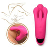 10X Triple Rabbit Silicone Vibrator - Model T10R, Pink - For Intense Pleasure and Stimulation