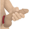 Lustful Leather Velcro Cock Ring - Model X1 - Male - Enhanced Erections - Red