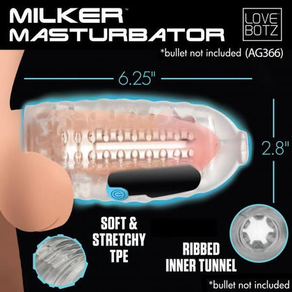 Introducing the SensaToys Milker Pro Edition AG790 Automatic Stroking Masturbator for Men - The Ultimate Pleasure Experience in Clear