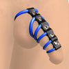 Premium Silicone Gates of Hell Chastity Device - Model X1 - Male - Enhance Pleasure - Blue/Black