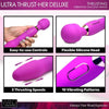 Introducing the SensaPleasure™ UPM-5000 Ultra PleasureMax Deluxe Thrusting and Vibrating Silicone Wand - Unisex - Full Body Stimulation - Purple - Adult Naughty Store