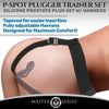 Silicone P-Spot Plugger Trainer Set - Model XYZ - Male Prostate Stimulation - Black